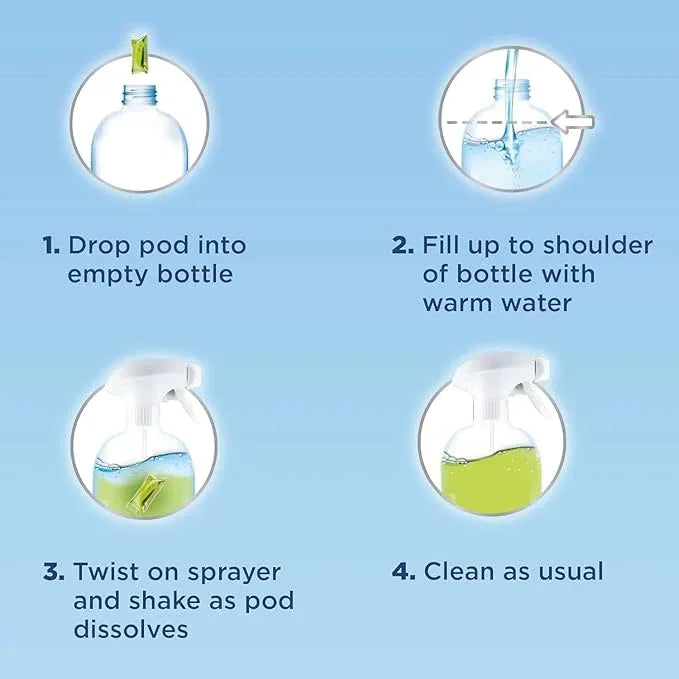 Windex 1 Gallon Refill, Glass Cleaner Refill 1 Gallon Original - With 1 Dissolve Pod - Makes 26oz - NeatNest