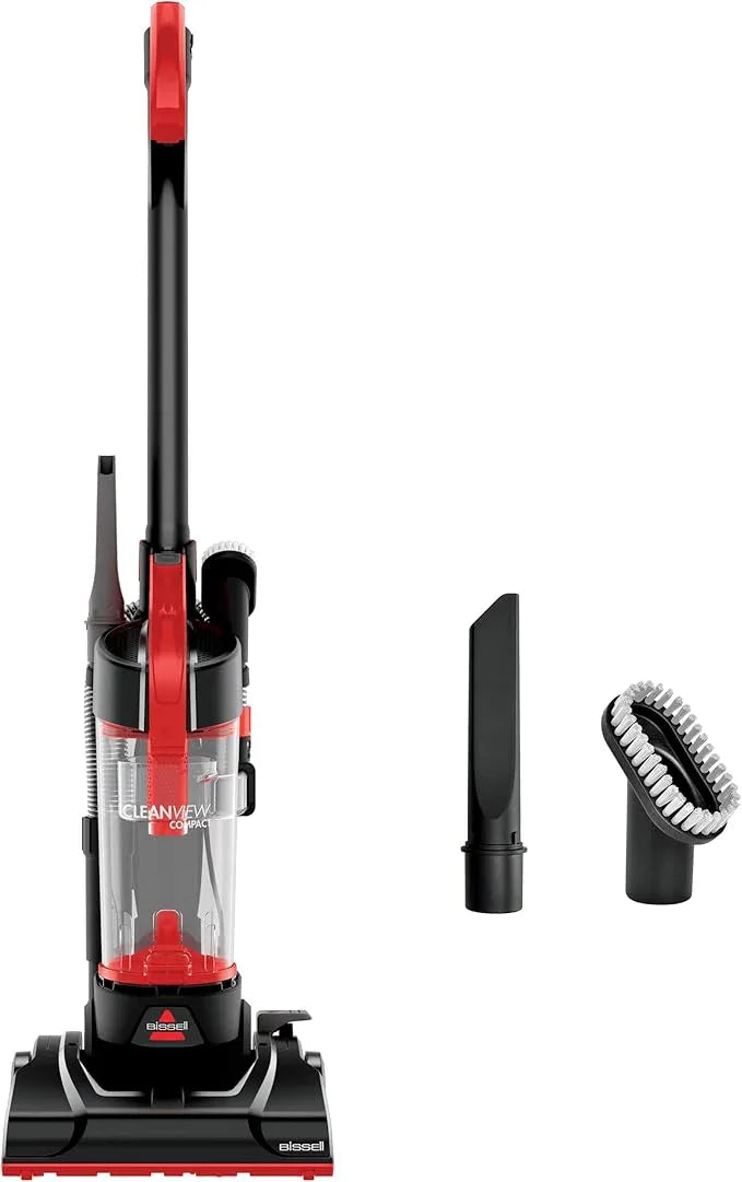 Bissell CleanView Compact Upright Vacuum, Fits in Dorm Rooms & Apartments, Lightweight with Powerful Suction and Removable Extension Wand, 3508 - NeatNest