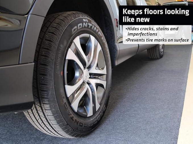 Huatean Home Garage Floor Mat, (78.7" × 59") Under Car Waterproof Containment Mats, Oil Mat for Garage Covering, Garages Floor Mats for Under Car, Keeps Dry and Clean - NeatNest