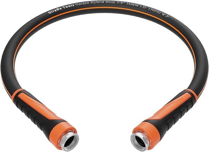Giraffe Tools Garden Leader Hose 3ft x 5/8", Short Water Hose Heavy Duty, Flexible, Lightweight Hybrid Hose with Swivel Handle, Double Female Fittings, Burst 600 PSI - NeatNest