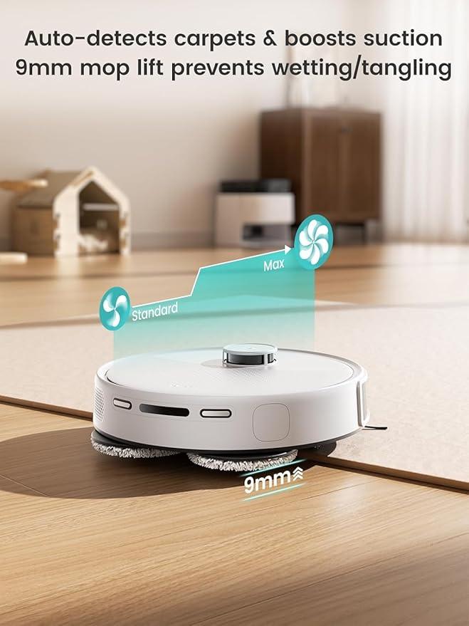 Lefant LiDAR Robot Vacuum and Mop, 15000Pa Suction, 90-Day Self-Emptying, Obstacle Avoidance, Auto Mop Washing&Drying, All-in-One for Pet Hair Carpet, 5G WiFi Alexa/APP/iWatch Control, M3 - NeatNest