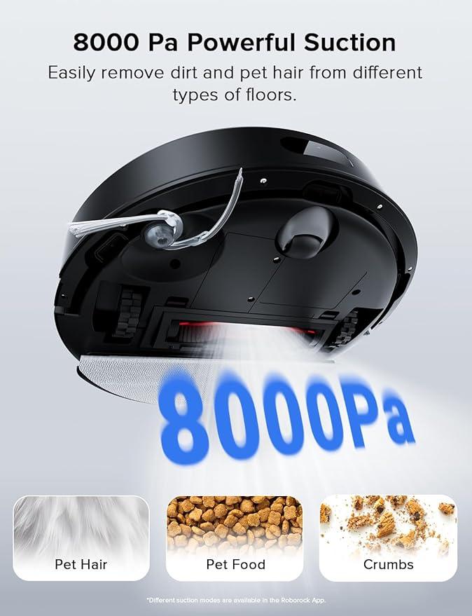 roborock Q7 L5 Robot Vacuum and Mop Combo, 8,000Pa Suction, Upgraded from Q5 Pro, Dual Anti-Tangle System, LiDAR Navigation, Multi-Level Mapping, Self-Charging Robotic Vacuum Cleaner, Black - NeatNest