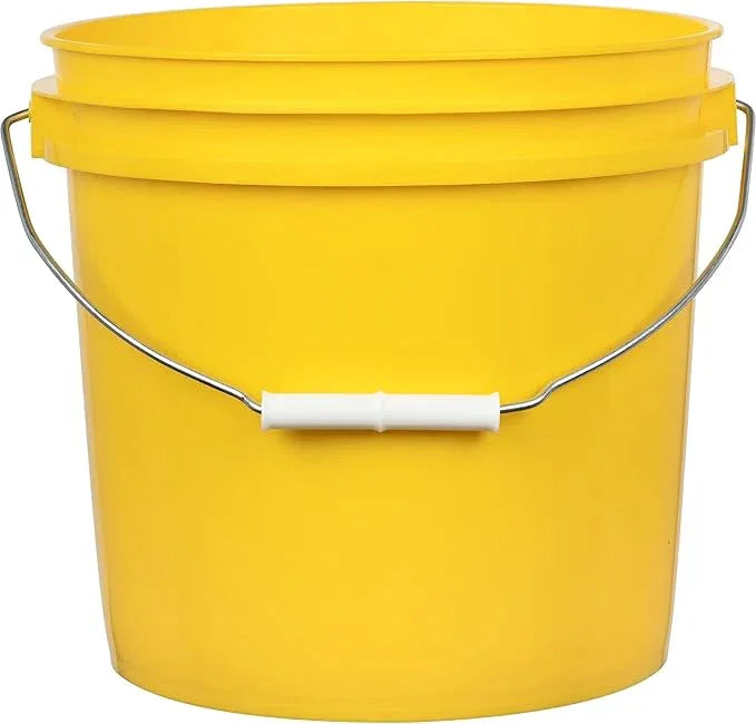 House Naturals 2 Gallon Buckets pails with Black Lids(Pack of 3) 3 Colors- Food Grade - BPA Free Made in USA - NeatNest