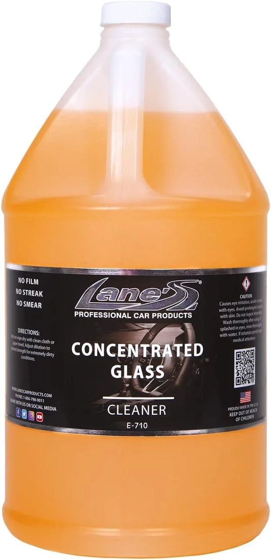LANE'S Concentrated Auto Glass Cleaner | Tint-Safe Car Windshield, Window Cleaner | Removes Automotive Smoke Film, Fingerprints, & Smudges | Streak-Free, Safe for All Glasses | 128oz - NeatNest