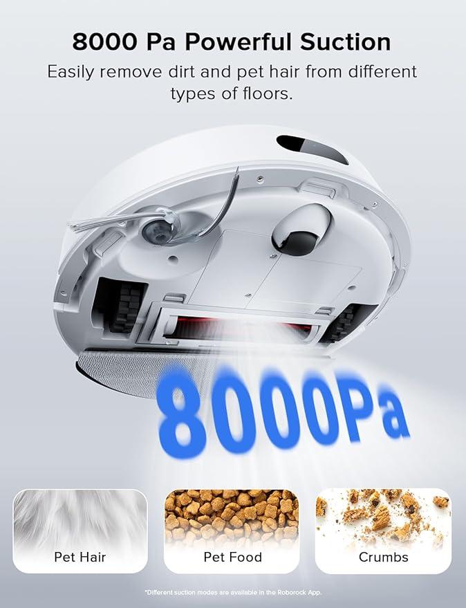 roborock Q7 L5 Robot Vacuum and Mop Combo, 8,000Pa Suction, Upgraded from Q5 Pro, Dual Anti-Tangle System, LiDAR Navigation, No-Go Zones, Self-Charging Robotic Vacuum Cleaner, White - NeatNest