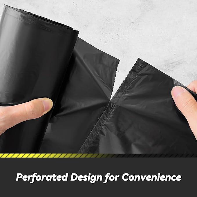 100 Count 55-60 Gallon Trash Bags, Sturdy & Tear-Resistant Commercial Can Liners 55 Gallon, Large Garbage Bags, Large Black Trash Bags for Commercial, Lawn and Leaf Bags - NeatNest