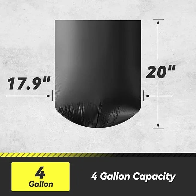 100 Count 17 Micron Extra Heavy Duty 4 Gallon Trash Bags, Sturdy & Tear-Resistant Small Trash Bags for Bathroom & Kitchen - NeatNest