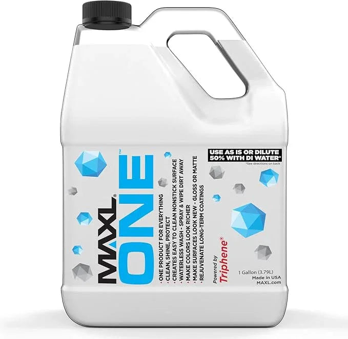 MAXL ONE ™ Car Spray with Triphene® Technology, Quick Spray & Wipe All Purpose Waterless Detailer - Clean, Shine, Protect Paint, Glass, Wheels, and Plastic Trim Without Pre-Washing (1 Gallon) - NeatNest
