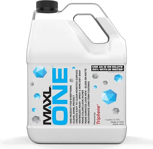 MAXL ONE ™ Car Spray with Triphene® Technology, Quick Spray & Wipe All Purpose Waterless Detailer - Clean, Shine, Protect Paint, Glass, Wheels, and Plastic Trim Without Pre-Washing (1 Gallon) - NeatNest