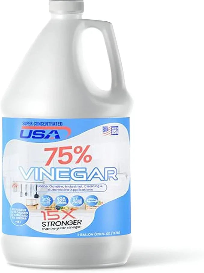 Pure Vinegar - Industrial Cleaning Vinegar - 1 Gallon Concentrated Cleaner (75% 1 Gallon) - NeatNest