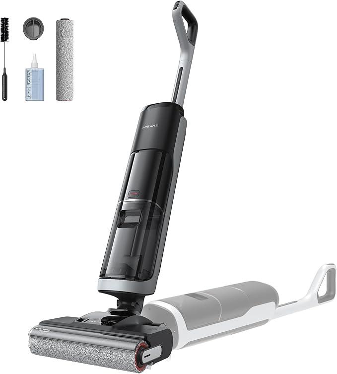dreame H14 Cordless Vacuum Mop, 180° Lie-Flat Wet Dry Vacuum cleaner, 140°F Brush Washing, Fast Hot Air Drying in 5Mins, Smart Hard Floor Cleaner Machine with Powerful Suction, Great for Sticky Messes - NeatNest