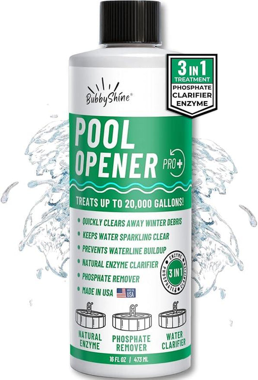 3in1 Pool Start Up - 20,000 Gallon Pool Opening Kit For Above Ground Pool, Pool Opening Kit for Inground Pools, Pool Starter Kit, Salt Water & Chlorine Compatible Pool Chemicals - NeatNest