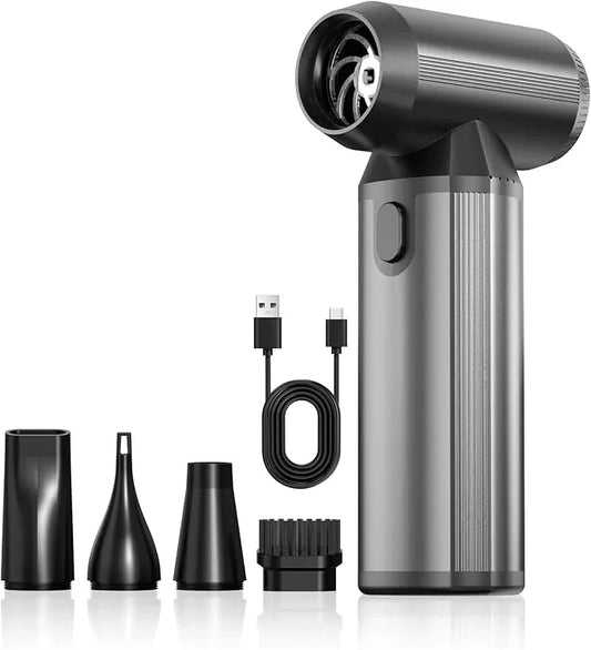 Electric Air Duster, 180000RPM Super Power Cordless Air Duster with LED Light, 3-Gear Adjustable Mini Blower with Fast Charging, Dust Blower for Cleaning Computer, Keyboard, Car, House and Outdoor - NeatNest