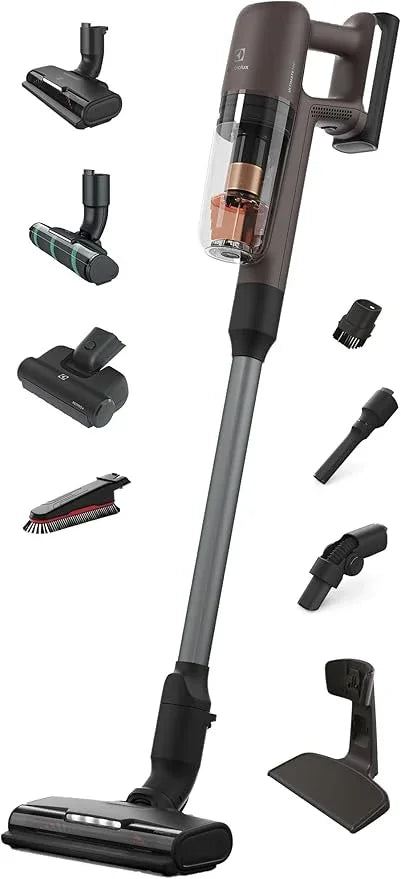 Electrolux Ultimate700 Complete Home Cordless Stick Vacuum with 3 Specialized Nozzles (Multi-Surface, Hard Floor & Pet), 50-Minute Run Time, 4 Power Modes, Walnut Brown - NeatNest