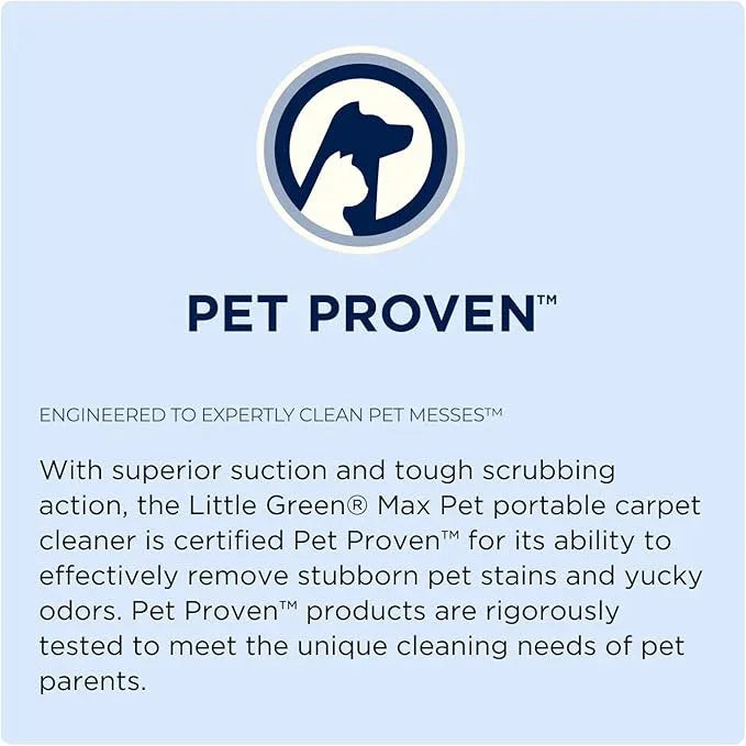 BISSELL® Little Green® Max Pet Portable Carpet and Upholstery Deep Cleaner, Car/Auto Detailer, with Self-Cleaning Tough Stain Tool and Pet Hair Removal Tool (3860) - NeatNest