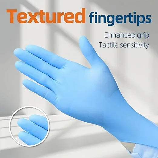 Nitrile Exam Gloves, 3.5-Mil Blue Disposable Latex-Free, Extra Soft Medical Gloves Small Case Of 1000, Powder-Free for Medical, Cleaning, Cooking, Esthetician, Food-Safe, S - NeatNest