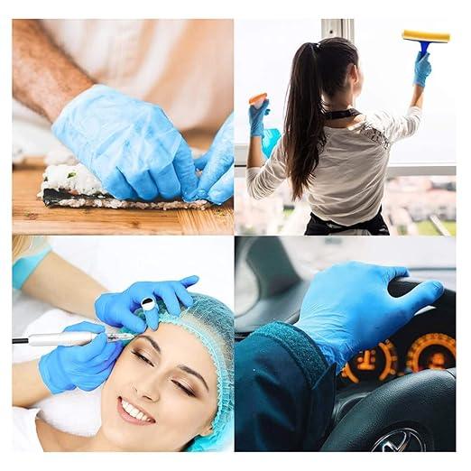 Basic Medical Synmax Vinyl Exam Gloves - Latex-Free & Powder-Free - X-Large, BMPF-3004 Blue Box of 100 - NeatNest