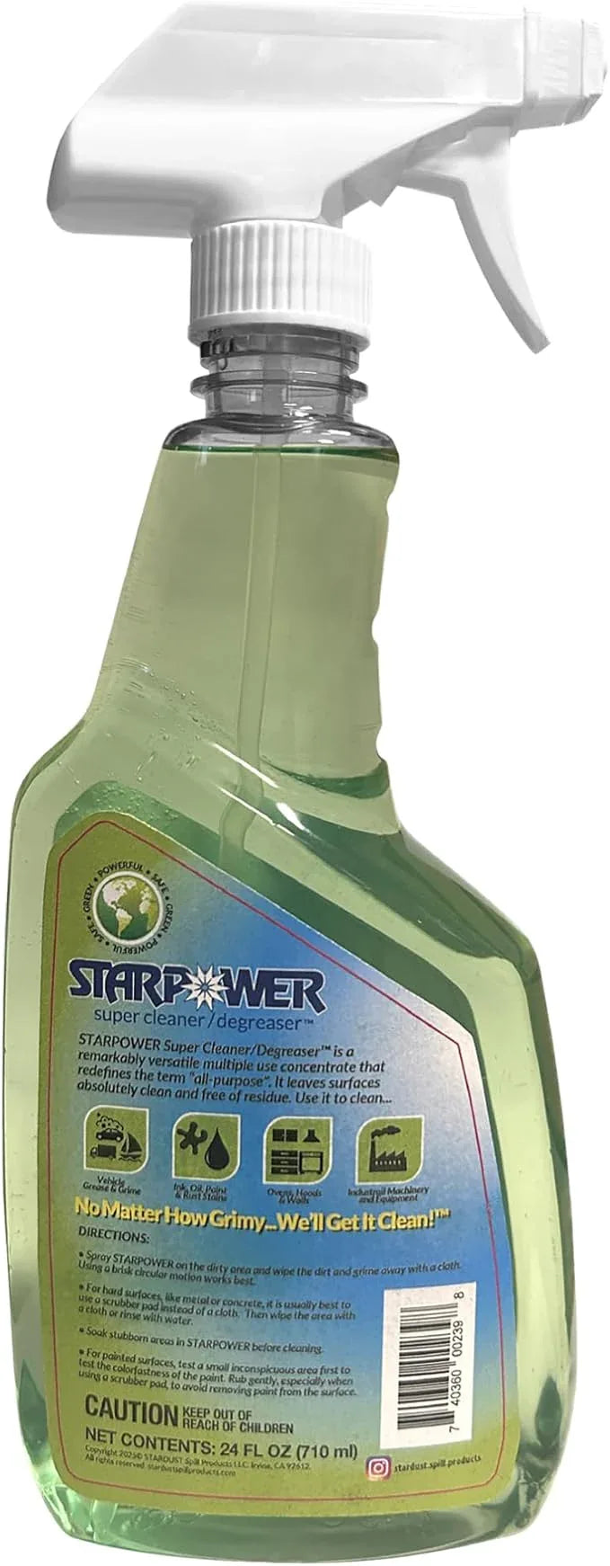 STARPOWER Heavy Duty All Purpose Multi Surface Grease, Oil, Grime Remover, 24 Ounces - NeatNest