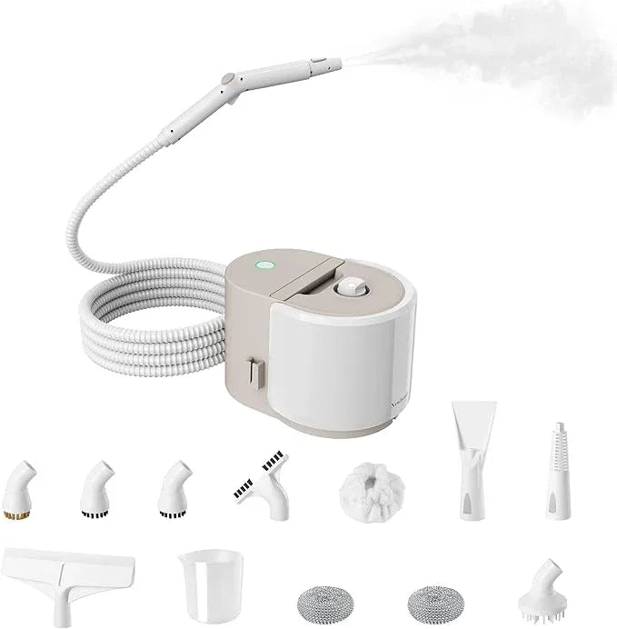 Newbealer Heavy-Duty Steam Cleaner for Home, Stainless Steel Boiler, 12-Piece Accessory Kit, Max 5 Bar Pressure, Multi-Purpose Steamer for Floors, Cars, Furniture, Upholstery, and More - NeatNest
