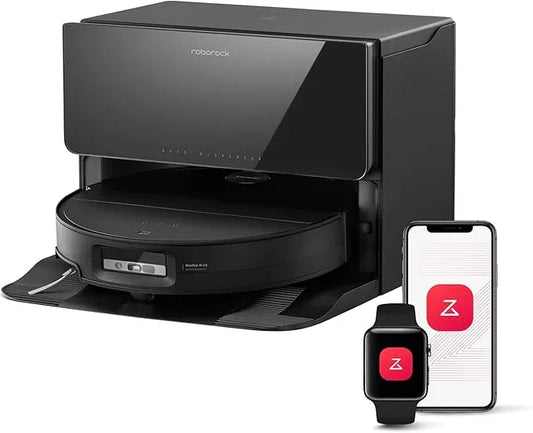 roborock Saros 10 with Refill & Drainage System Robot Vacuum and Mop, 22,000Pa Suction, AI Obstacle Avoidance, 3.14-inch Ultra Thin, Intelligent Dirt Detection, Zero Tangling Main Brush, Hot Water Mop - NeatNest