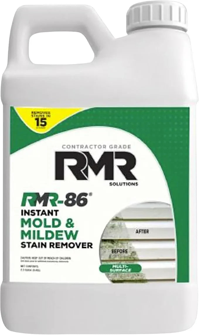 RMR-86 Instant Mold Stain and Mildew Stain Remover Spray - Scrub Free Formula, 2.5 Gallon (320 Fl Oz) - NeatNest