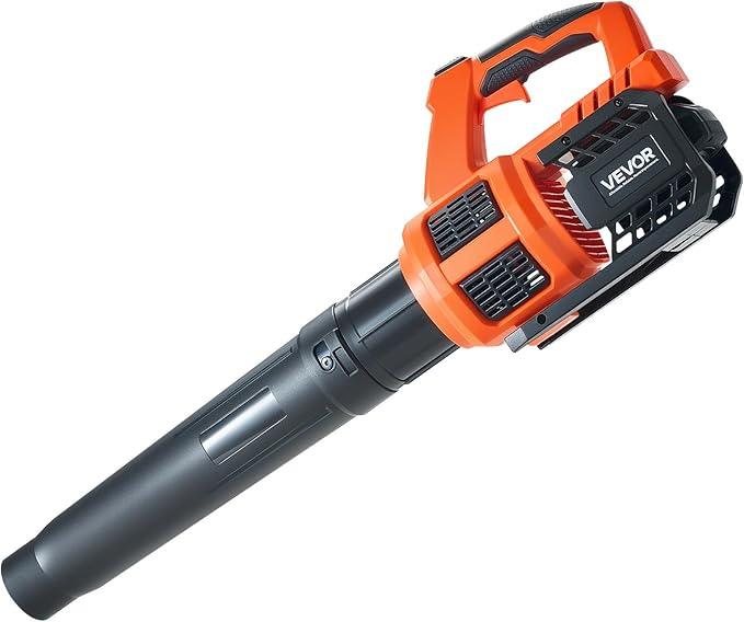 VEVOR 20V Cordless Leaf Blower with Brushless Motor, 450 CFM/110 MPH, Battery Powered Electric Leaf Blowers for Lawn Care with 2.0Ah Battery and Fast Charger - NeatNest