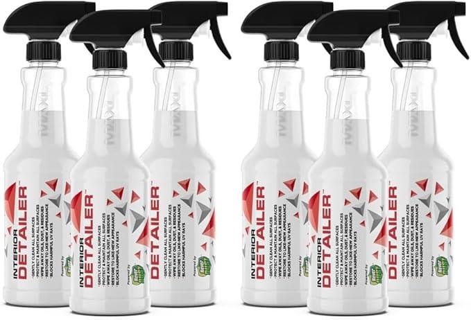 MAXL® Interior Car Cleaner Detailer Spray with NeverDust® Technology Formula (20oz, 6 Pack) - Repels Dust, Wipes Oil, Residue with Matte Finish for Leather, Dash, Trim & Screens - Safe on All Surfaces - NeatNest