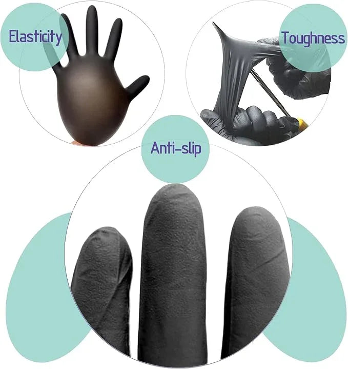 Nitrile Food Safe Disposable Medical Gloves Latex Free Powder Free for Food Prep Cooking Cleaning Exam 3mil - NeatNest