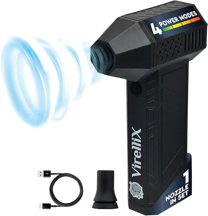 Powerful Electric Air Duster for PC - Turbojet 150000 RPM Air Blaster for Car Detailing - Rechargeable Air Duster for Electronics - for PS5 Dust Cleaner Handheld Blower Cordless - Soplador De Aire - NeatNest