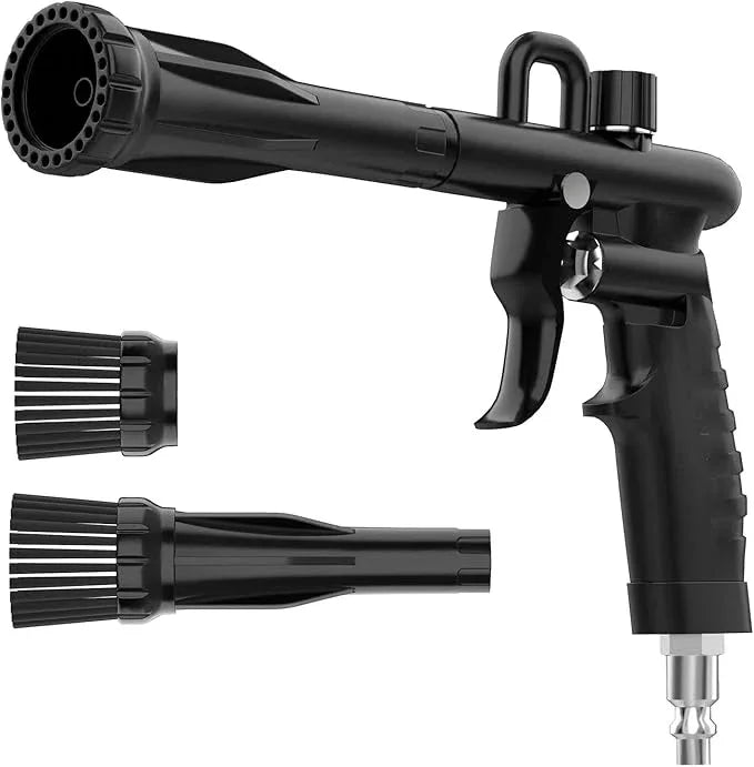 Air Cleaning Gun for Car Interior Detailing, High Pressure Air Blower Auto Detailing Tool for Quickly Blasts Dirt and Dust, Air Blaster for Car Detailing, Black - NeatNest