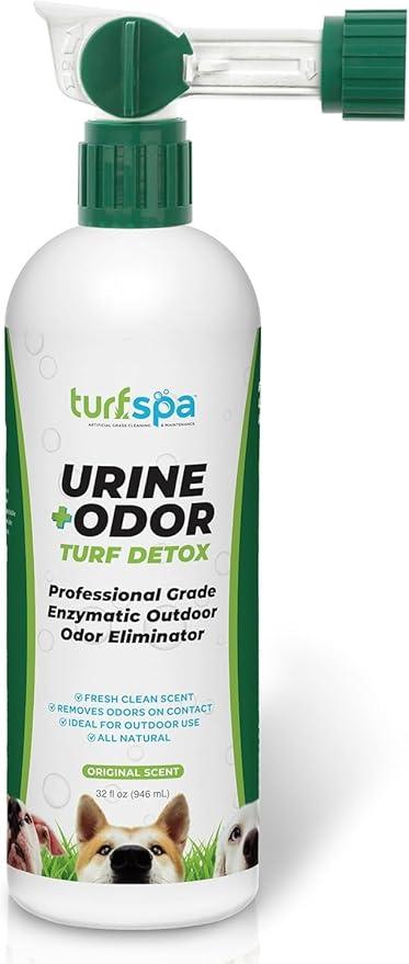 Urine & Odor Turf Detox: 32 oz Professional Enzyme Cleaner & Odor Eliminator for Artificial Grass, Turf, Concrete, Patio & Kennels, Pet Urine Enzymatic Cleaner for Dogs & Cats - NeatNest