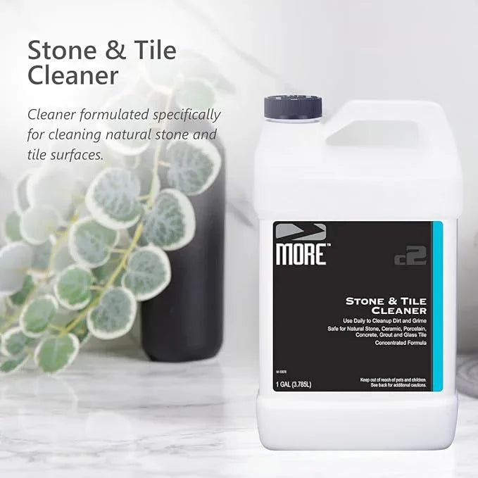 MORE - Stone & Tile Cleaner - Grout & Floor Cleaner for Natural Stone, Marble, Concrete, Ceramic, & Porcelain - Water-Based Grout Cleaner for Tile Floors - Concentrated Formula - pH Neutral - 128oz - NeatNest