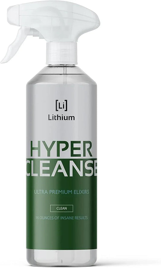 Lithium Hyper Cleanse Car Interior Cleaner - Car Cleaner Interior for Leather, Plastic, Carpet, Vinyl, and Tesla Vegan Leather - Solvent Free Interior Car Cleaner - Car Cleaning Spray (16 Oz) - NeatNest