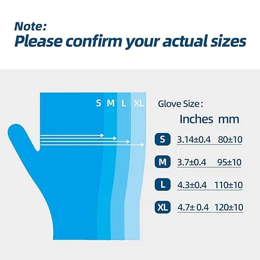 Nitrile Exam Gloves, 3.5-Mil Blue Disposable Latex-Free, Extra Soft Medical Gloves Large Case Of 1000, Powder Free for Medical, Cleaning, Cooking, Esthetician, Food-Safe, L - NeatNest