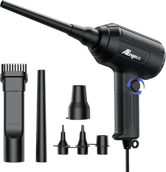 ATEngeus Air Duster, Stepless Speed Electric Air Duster, Multi-Use Compressed Air Duster, Keyboard Cleaner, Replace Canned Air, Air Blower for Clean Dust, Hairs, Laptop, PC - NeatNest