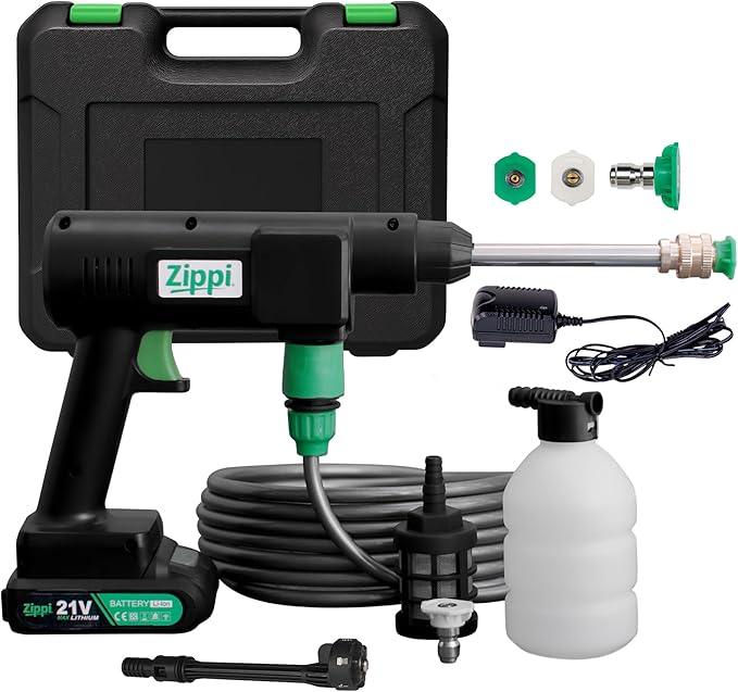 Zippi Hydro Cleaner Deluxe 2025 – Cordless High-Pressure Scrubber with Foam Dispenser, 3000 mAh Rechargeable & Lightweight for Efficient Outdoor Tile, Grout, and Surface Cleaning - NeatNest