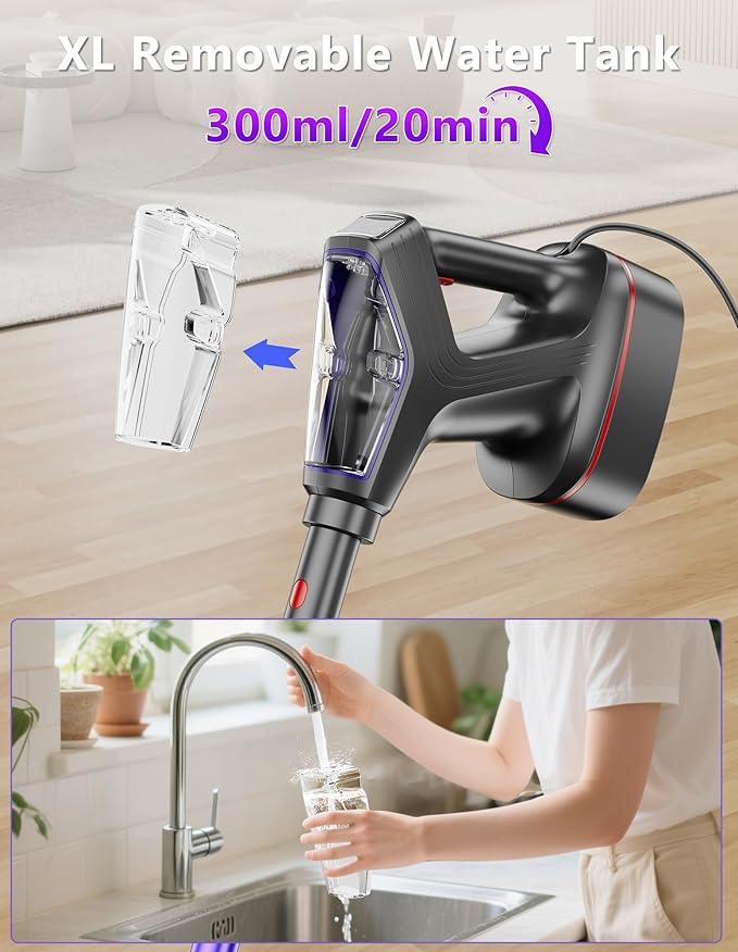 Steam Mop for Floor Cleaning, Heavy Duty All-in-One Steam Cleaner for Home with Detachable Handheld Steamer, for Hardwood, Tile, Walls, Grout, Windows, Furniture and Decks - NeatNest