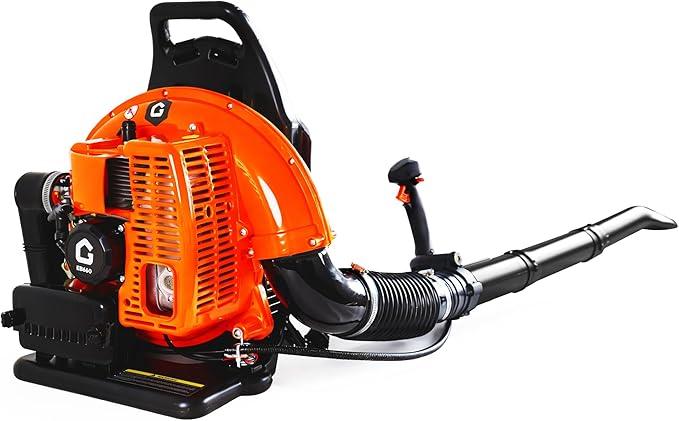 66CC Backpack Blower, 4-HP 2-Cycle Gas Leaf Blower with 880 CFM & 320 MPH, Backpack Leaf Blower, Powerful Clearing Performance for Wet Leaf & Debris Clean & Snow Removal - NeatNest