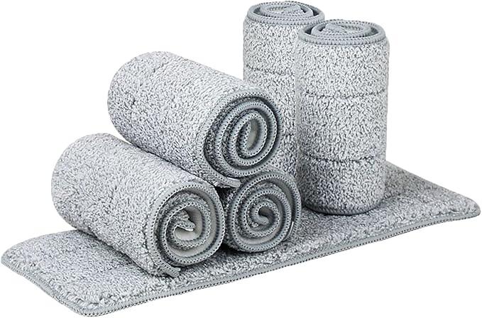 Microfiber Mop Pads 32-inch Replacement 6 Pack Reusable Wet & Dry Refill as Well as 36-inch Wet-use mops. - NeatNest