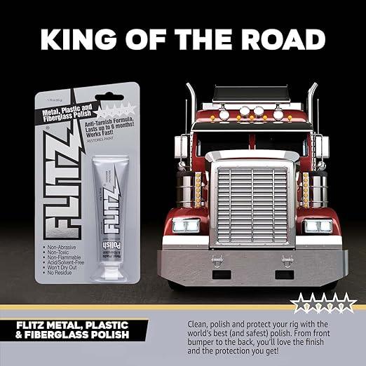 Flitz Multi-Purpose Metal Polish Paste - 1.76oz Tube of USA-Made Chrome Polish - Works on Stainless Steel, Aluminum, Plastic, Jewelry and Cars - Non-Abrasive Cleaner & Rust Remover (20 Pack) - NeatNest
