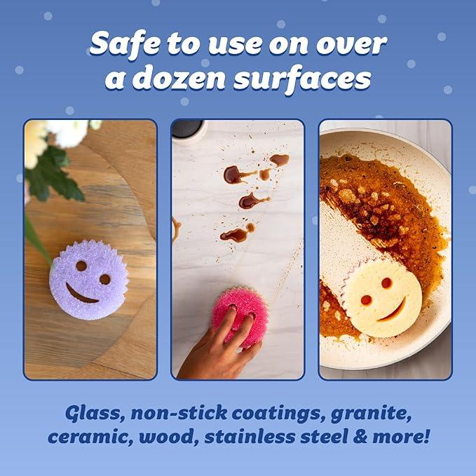Scrub Daddy Scrub Mommy Holiday Christmas Tree Gift Box Set, Non-Scratch Christmas Cleaning Sponges for Kitchen, Dishes & Home, Dual-Sided Dish Sponges for Scrubbing, 10 Count (2 Pack of 5) - NeatNest