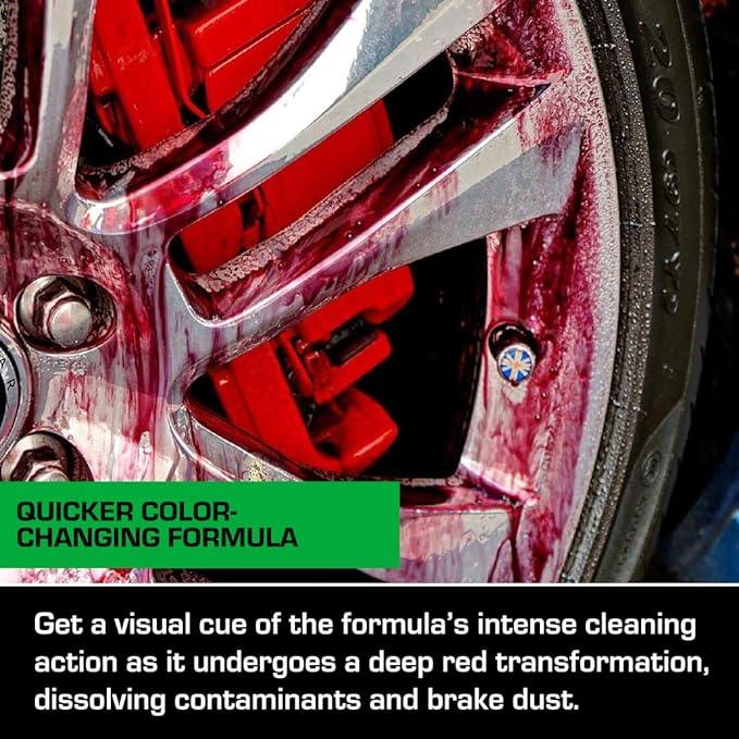 Ethos Wheel Cleaner Spray - Iron Remover Car Detailing - Rim Cleaner Spray Brake Dust, Iron Remover - Color Change Technology - Professional Strength Formula - Brake Dust Remover - NeatNest