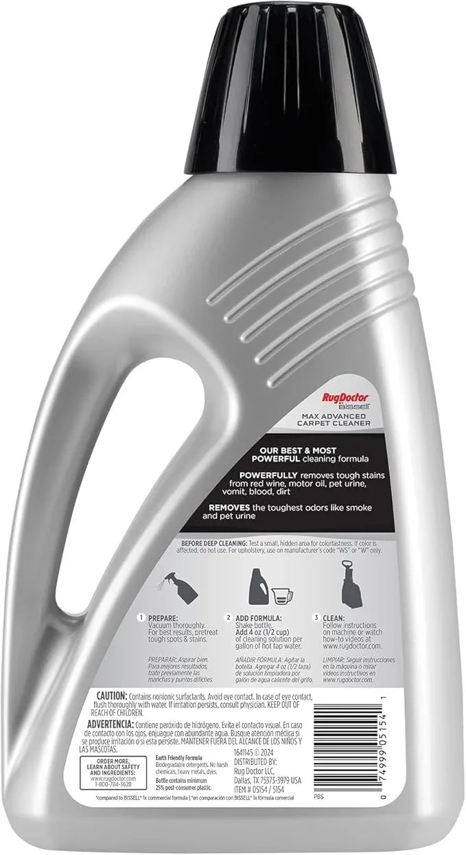 Rug Doctor by BISSELL Max Advanced Deep Carpet Cleaner Solution 48oz - NeatNest