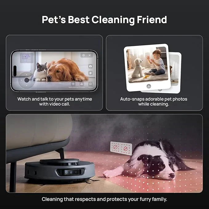 3i S10 Ultra Robot Vacuum and Mop with WaterRecycle System, 18000Pa Suction, Self-Cleaning Extendable Roller Mop, Auto Mop Washing & Drying, Self-Emptying & Refilling, Ai Obstacle Avoidance - NeatNest