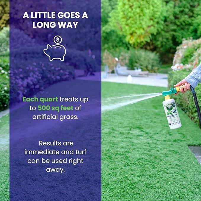 BioS+ Odor Eliminator Concentrate - Artificial Turf Cleaner for Dog Urine & Feces - Outdoor Yard Deodorizer Enzyme Odor Eliminator for Fake Grass, Patios, Kennels & Gravel - 1 Gallon - NeatNest