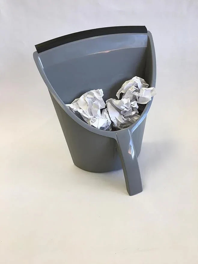 HandyPan Heavy Duty Dustpan, Gray- Large Dust Pan Made in the USA with Tight Seal Lip to Keep Dust, Dirt, Debris In-Great for Home, Shop, Garage Use-Stackable, Standing Dustpan for Wet or Dry Tasks - NeatNest