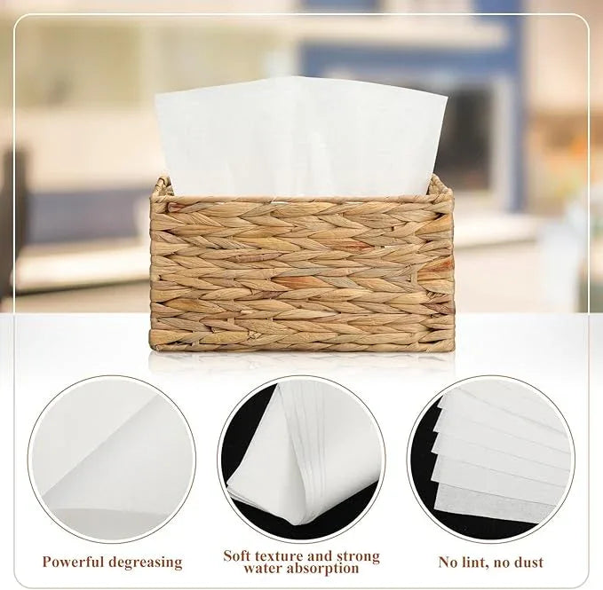 Tranqun 200 Pcs Disposable Microfiber Cleaning Cloth Bulk 12 x 12 Inch Lint Free Cloths Non Abrasive Window Wipes High Absorbent Microfiber Cleaning Rag for Household Kitchen Car Window - NeatNest