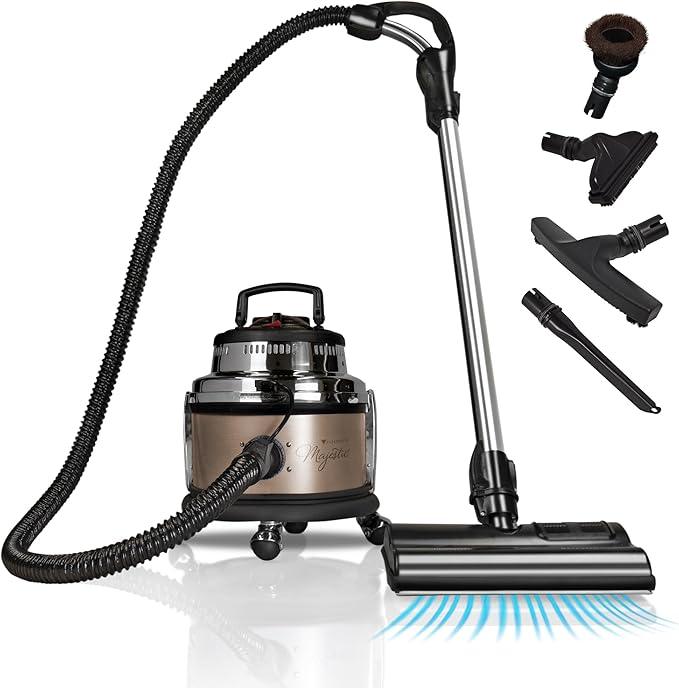Filter Queen Majestic Surface Cleaner, Bronze, Canister Vacuum with Bagless Cyclonic Action, The Ultimate All-in-One Cleaning Machine - NeatNest