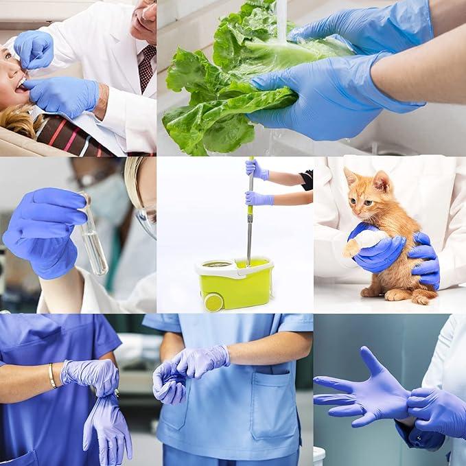 Nitrile Food Safe Disposable Medical Gloves Latex Free Powder Free for Food Prep Cooking Cleaning Exam 3mil - NeatNest