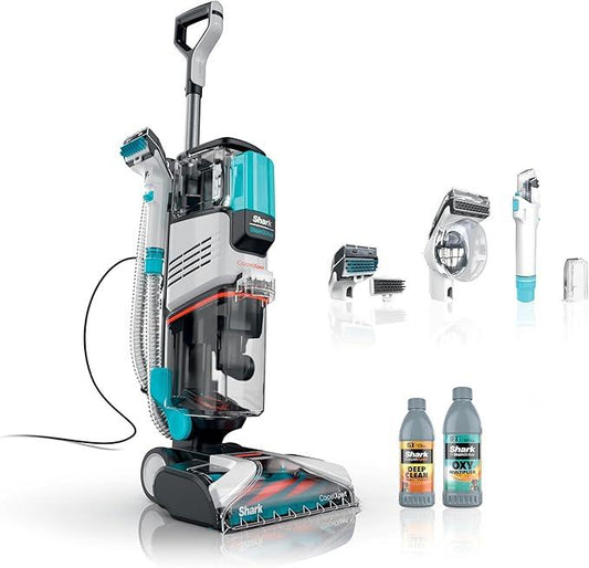 Shark R- EX201 CarpetXpert Upright Carpet, Area Rug & Upholstery Cleaner with StainStriker, Cyan - (Renewed) - NeatNest